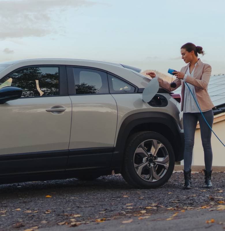 Une voiture électrique neuve