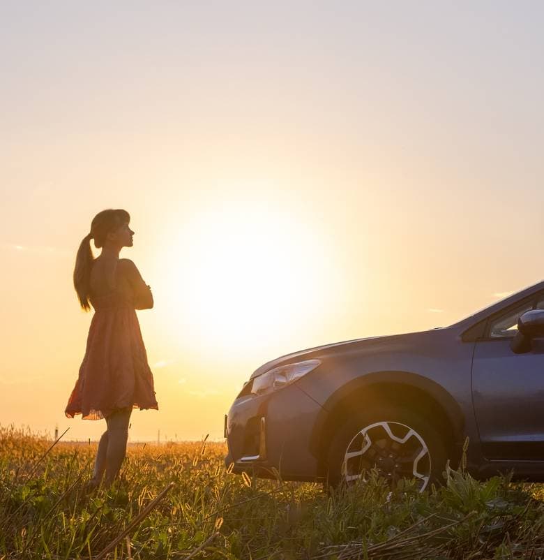 Une voiture en LOA (location avec option d'achat)
